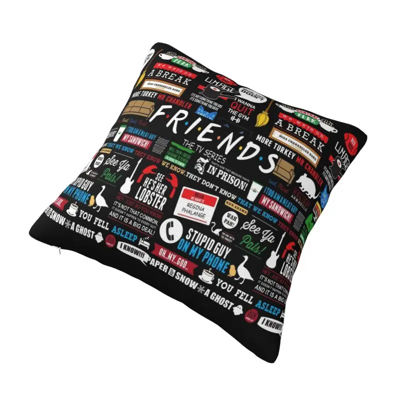 Custom Friends Tv Show Collage Cushion Cover Soft Cute Pillow