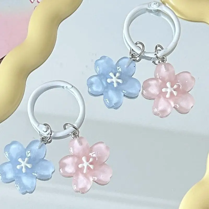 أنيقة موضوع زهرة الراتنج راتنج المفتاح زخرفة مفتاح مناسبة للمفتاح