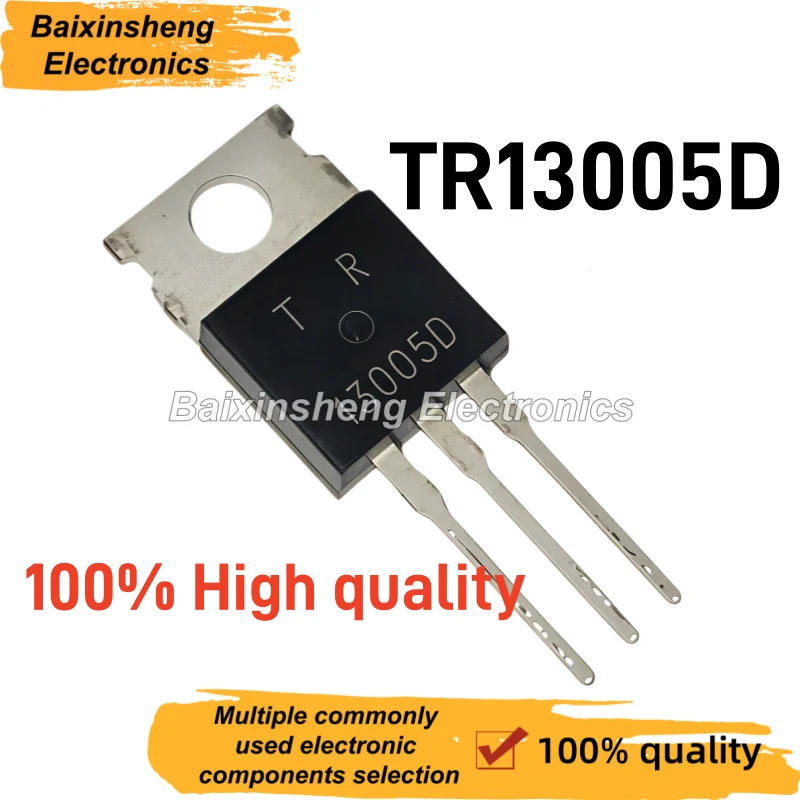 10/30/50PCS New TR13005D TO‑220 NPN Power Transistor 13005D 700V4A High Voltage Switching Triode For SMPS Ballast Power Supply