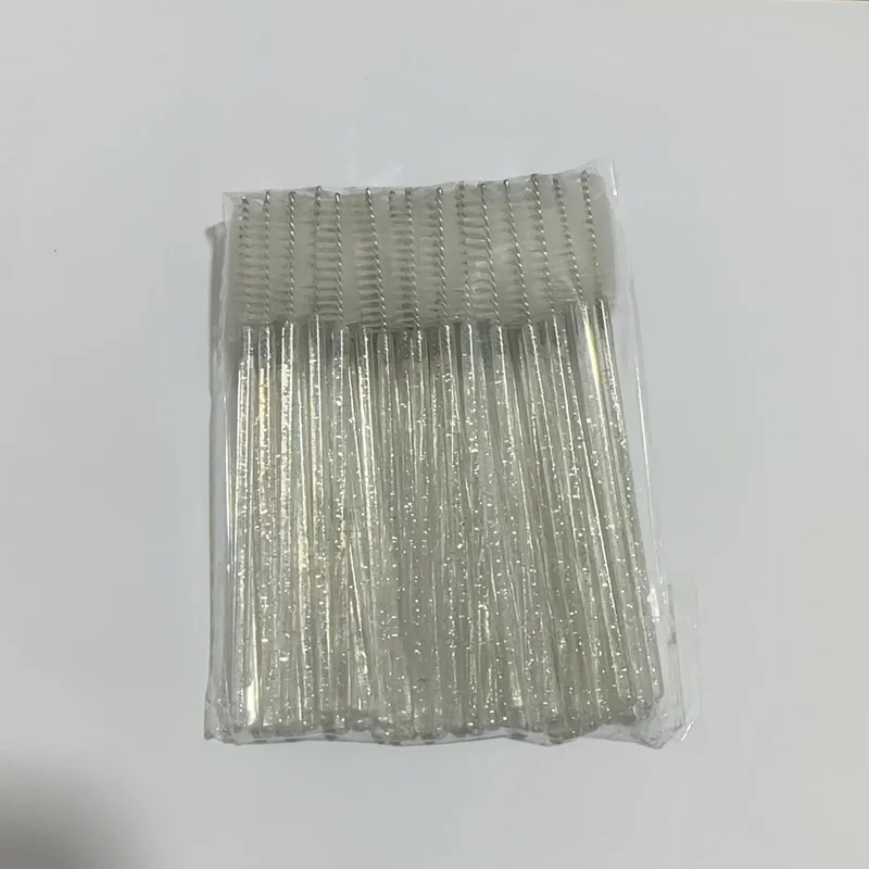 50pcs White Eyelash Brush Set for Eyelash Extensions and Brows - Easy and Gentle Application