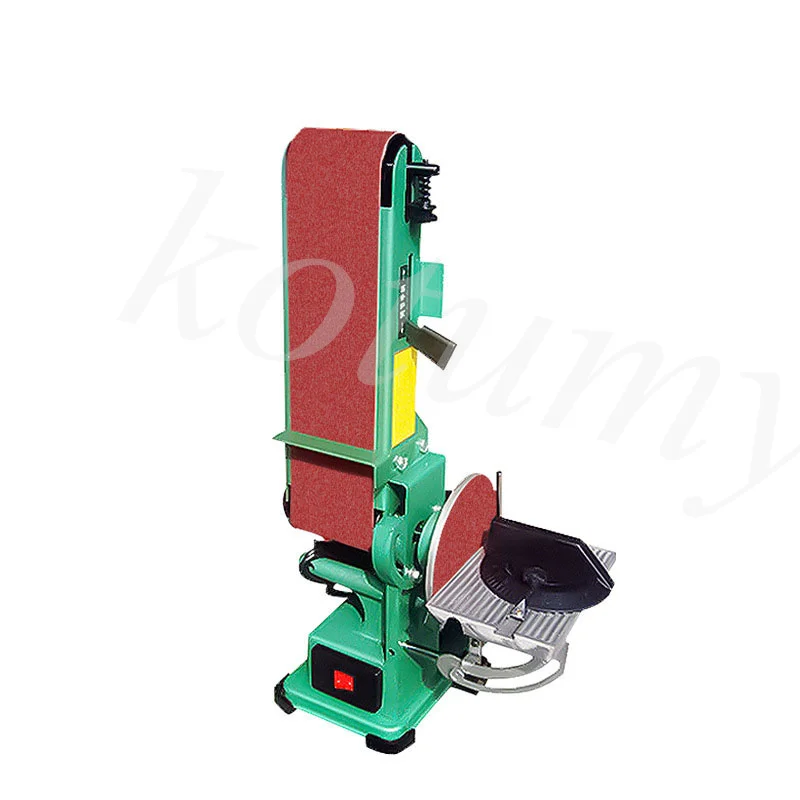 Abrasive Belt Machine Emery Disc Sanding Belt Machine 350W Belt Sander Small Polishing Machine Grinder