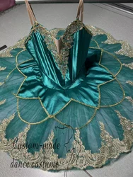 Professional Ballet Corset Pancake Ballerina Girl Professional ballet performance costumVariations of the ballet 