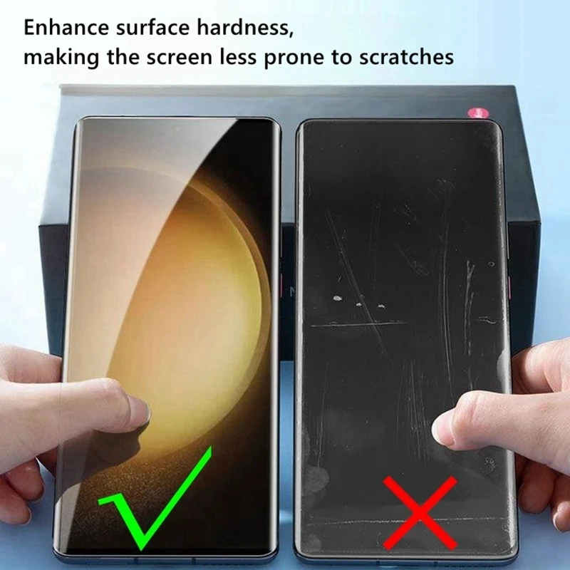 Ceramic Film For Samsung Galaxy S24 S23 Ultra S22 S21 S20 Plus Note 20 Ultra Screen Protector With Install Kit