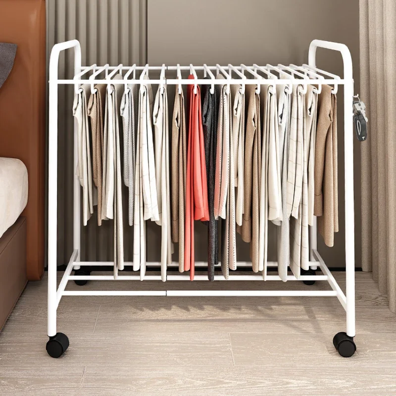 Trouser rack, wardrobe, built-in household clip, traceless, multifunctional pull-out,telescopic slide rail,clothing store hanger