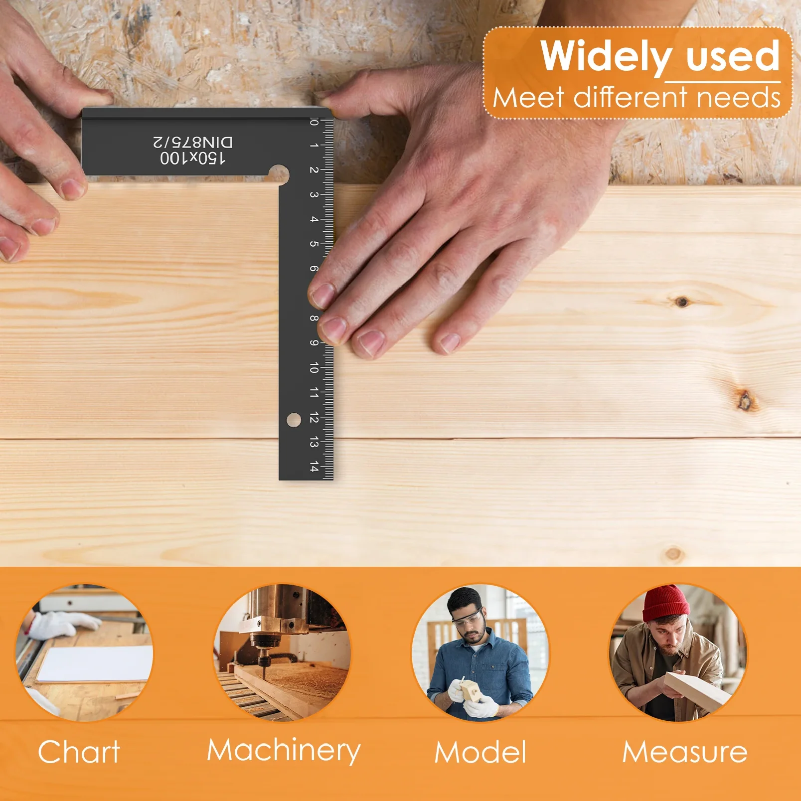 2 Peças Esquadro de Engenheiro - Woodworking For Engineers avaliação e preço