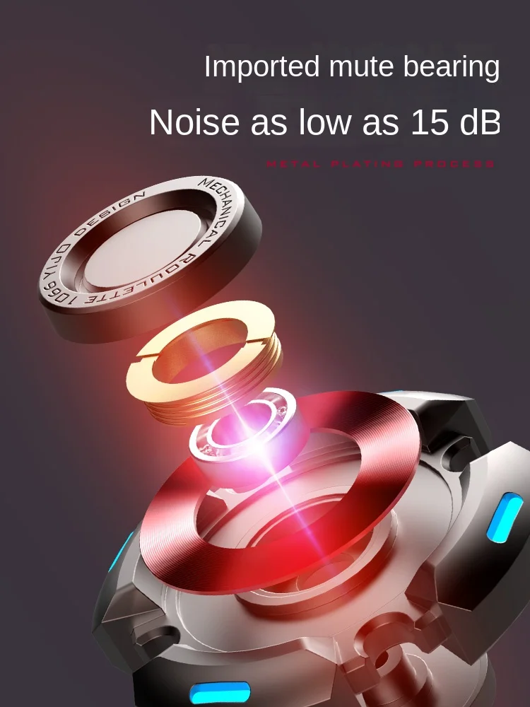 Hot Hand Spinner Metal Alloy Luminous Light Gyroscope Stress Reliever Toys for Adults Children R188 Silent Bearing Cool Gift