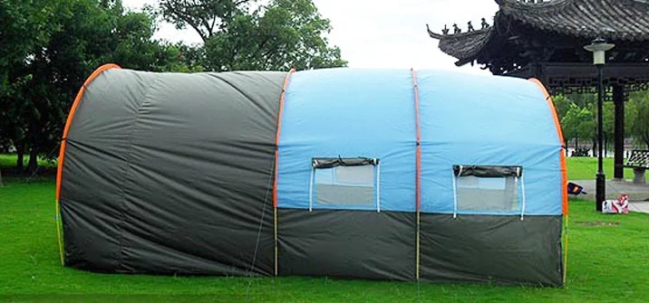 High Quality Double Layers  Camping Outdoor Waterproof Camping Tent for 5-6 Person Beach Sleeping or Resting