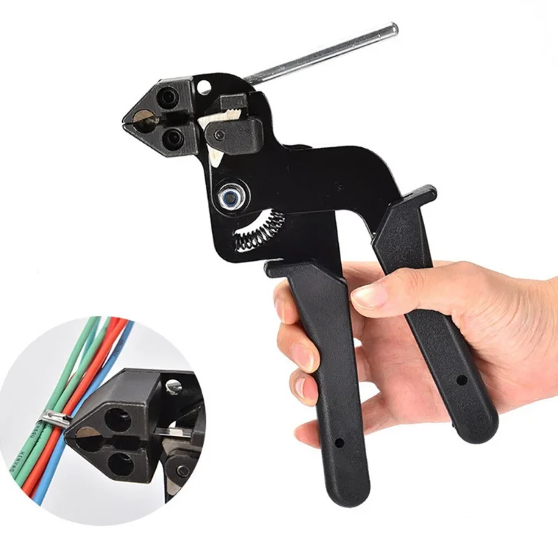 Imagem -05 - Cable Tie Tool Stainless Steel Fastening Cabo Tie Gun Tensioner Cutter Tool Cutting Width Within 12 mm