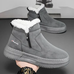 Winter High Top Keep Warm Shoes Good Quality Waterproof Upper Plush Shoes Anti Slip Cotton Snow Boots Unisex Shoes