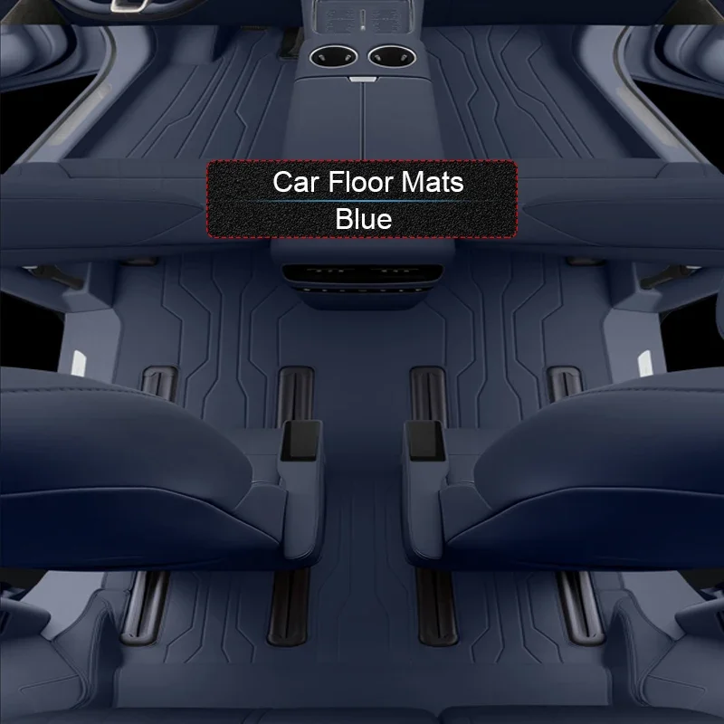 Custom Nappa Leather Car Foot Protect Mat Anti-Slip Luxury Waterproof Floor Pad Auto Accessory For VOYAH DREAM 2023-Present view 5