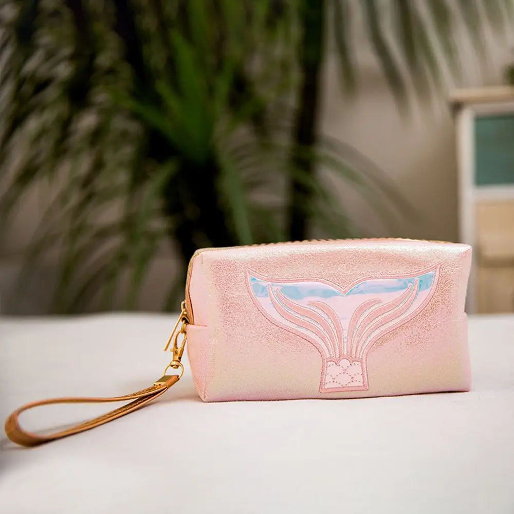 Fashion Necessary Cute Waterproof Mermaid Pattern Lovely Laser Bag Cosmetic Bag Makeup Bag Storage Bag
