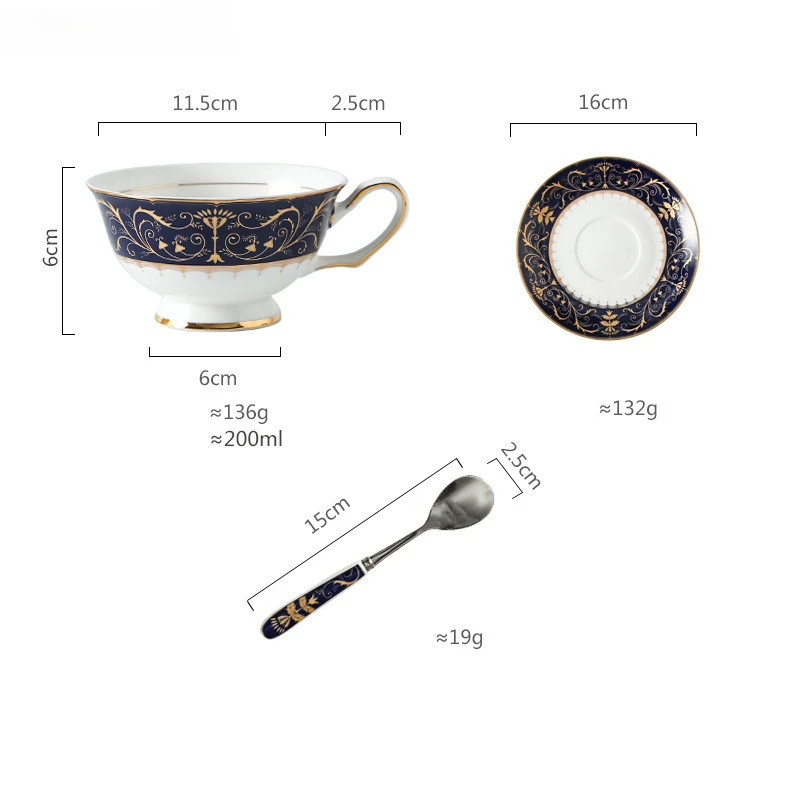 Creative British Ceramic Cups, Court Coffee Afternoon Tea Cups, Household Tableware Sets, Gift Items