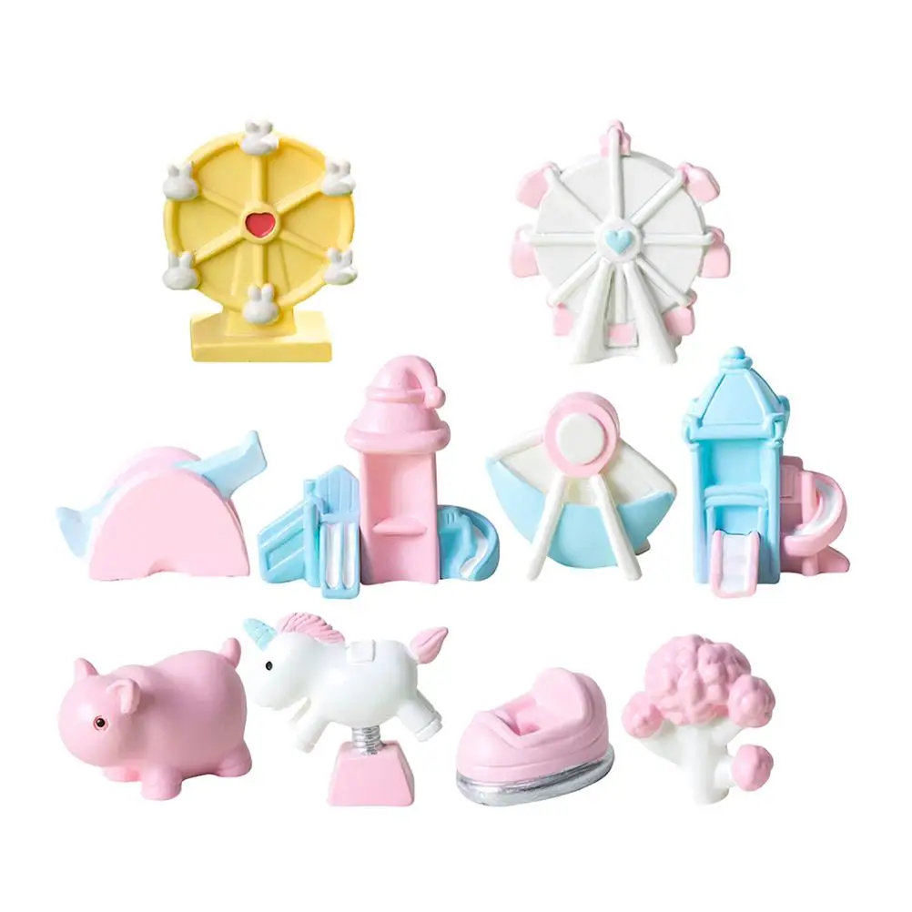 

10 PCS DIY Decorations Toys Material Accessories Resin Crafts Miniature Figurines