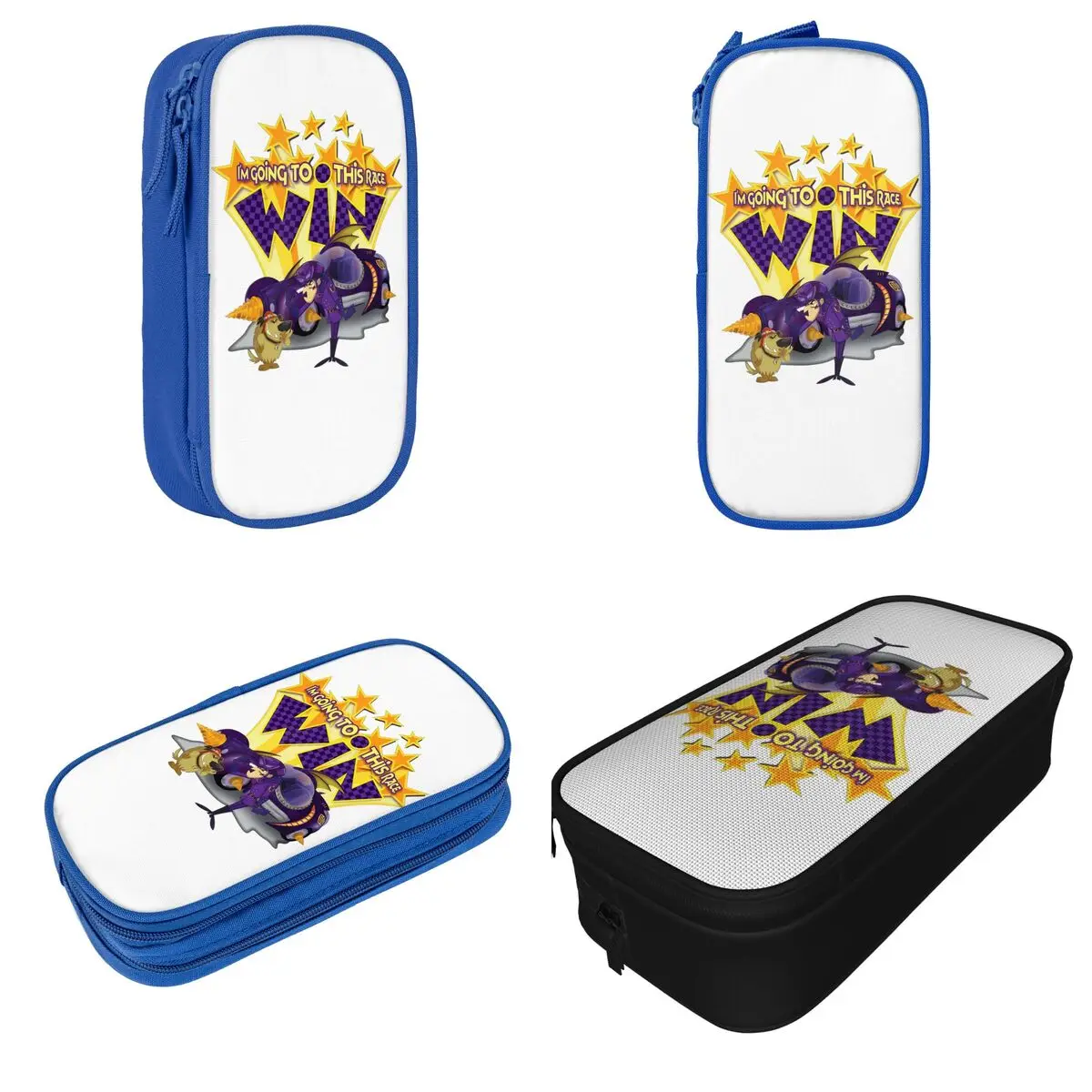 To Puzzle The Pieces Together Pencil Cases Wacky Races Pen Holder Pencil Bags Kids Large Storage School Supplies Gift Pencil Box