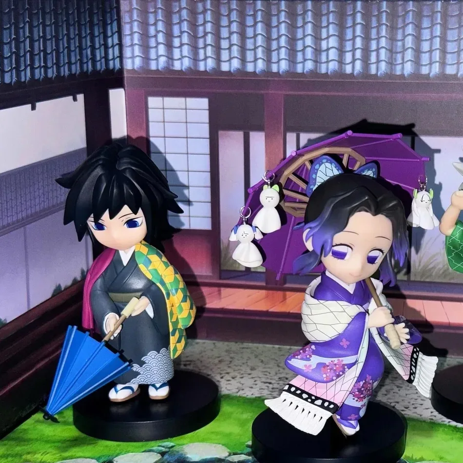 

Популярные аниме-фигурки Demon Slayer: Kimetsu No Yaiba, серия «Сливовый дождь», коллекционные фигурки-сюрпризы, фигурки-воины, модели игрушек