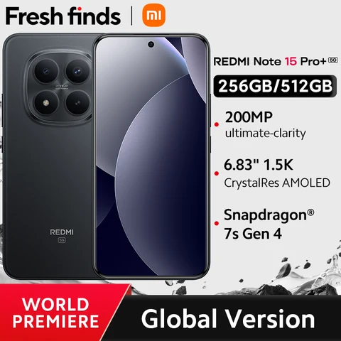 Смартфон Xiaomi Redmi Note 15 Pro+ 5G, 8/256ГБ, 12/256ГБ, 12/512ГБ, global