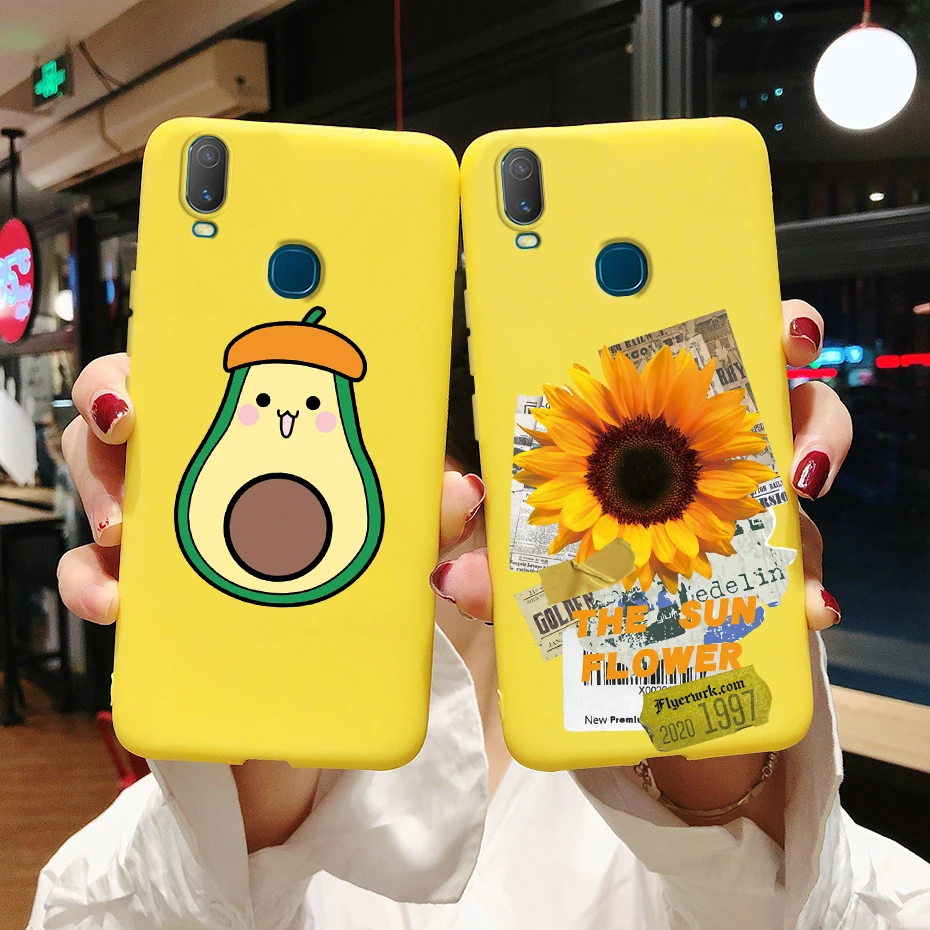 For Vivo Y11 2019 Case Vivo 1906 1906_20 Case Cute Cartoon Silicone Soft Back Cover For Vivo Y11 Y 11 VivoY11 (2019) Phone Cases