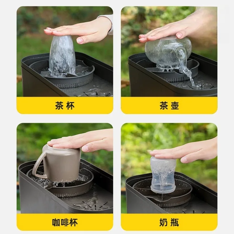 High Pressure Cup Cleaner Glass Rinser Cup Automatic Washing Milk Jug Pitcher Rinser