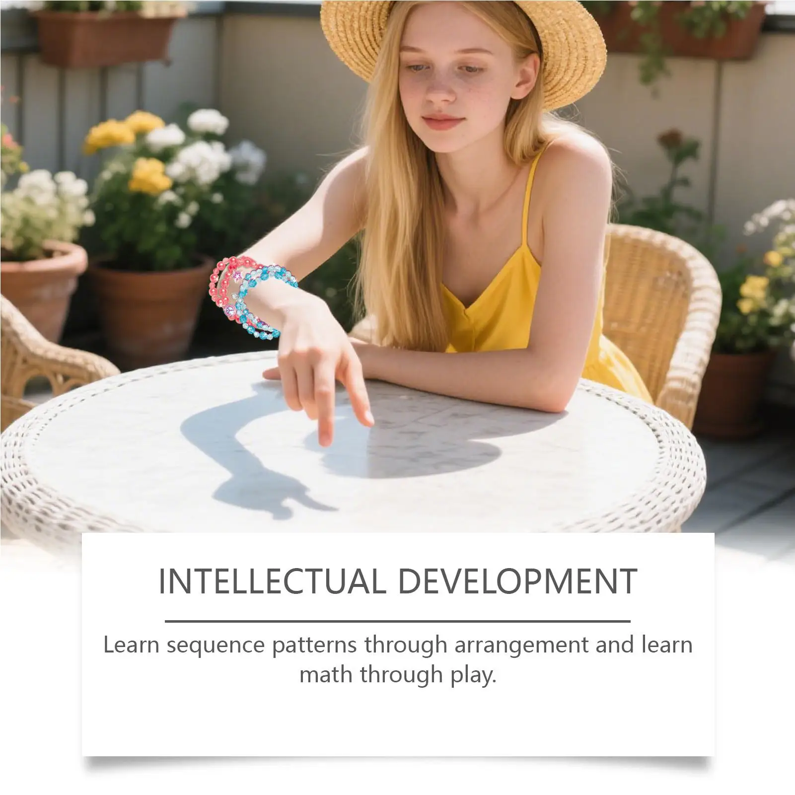 여아용 DIY 팔찌 만들기 키트 어린이 미술 및 공예 보석 끈 엮기 세트 장난감 6-12세 선물용