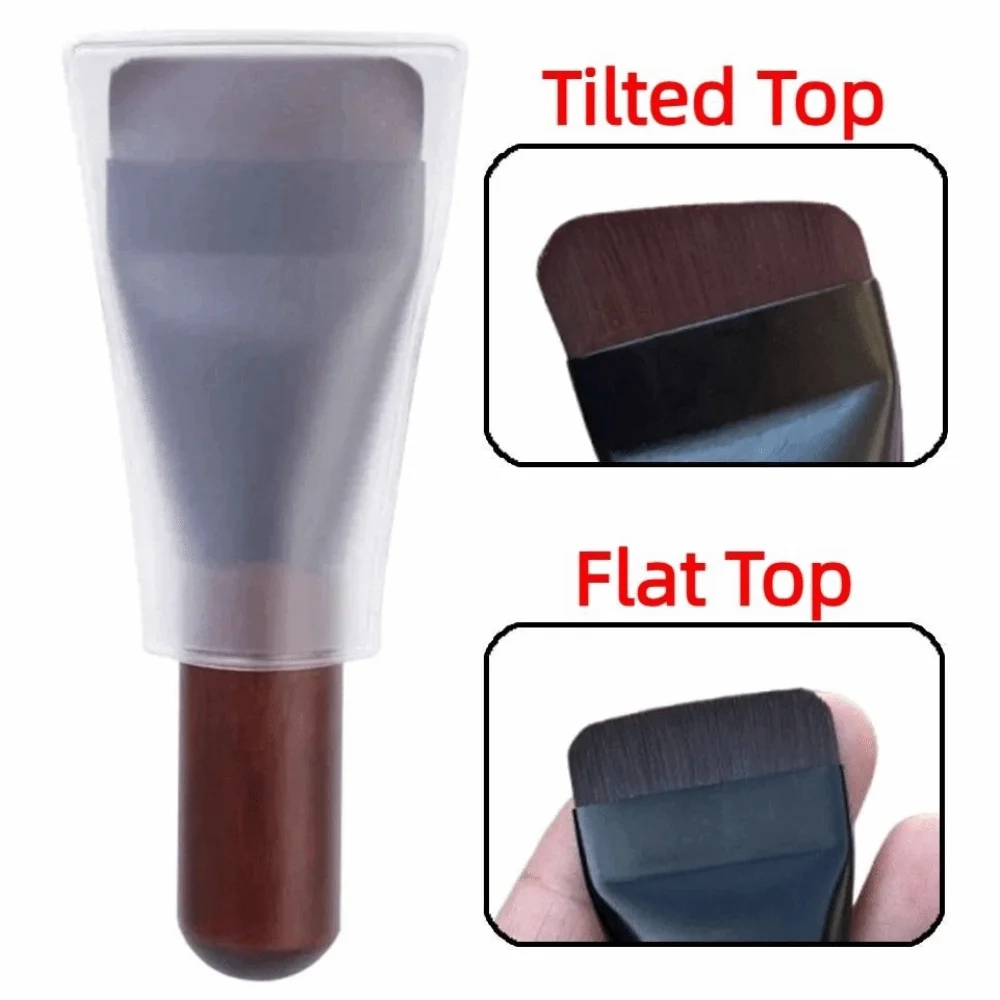 Creative Mini Foundation Brush Soft Bristle Fluffy Texture Flat Top Foundation Brush Portable Ultra-Thin Makeup Brush