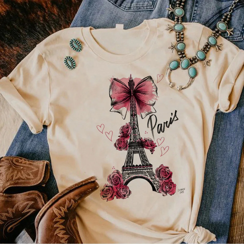 

Paris top women graphic summer designer tshirt female graphic clothes