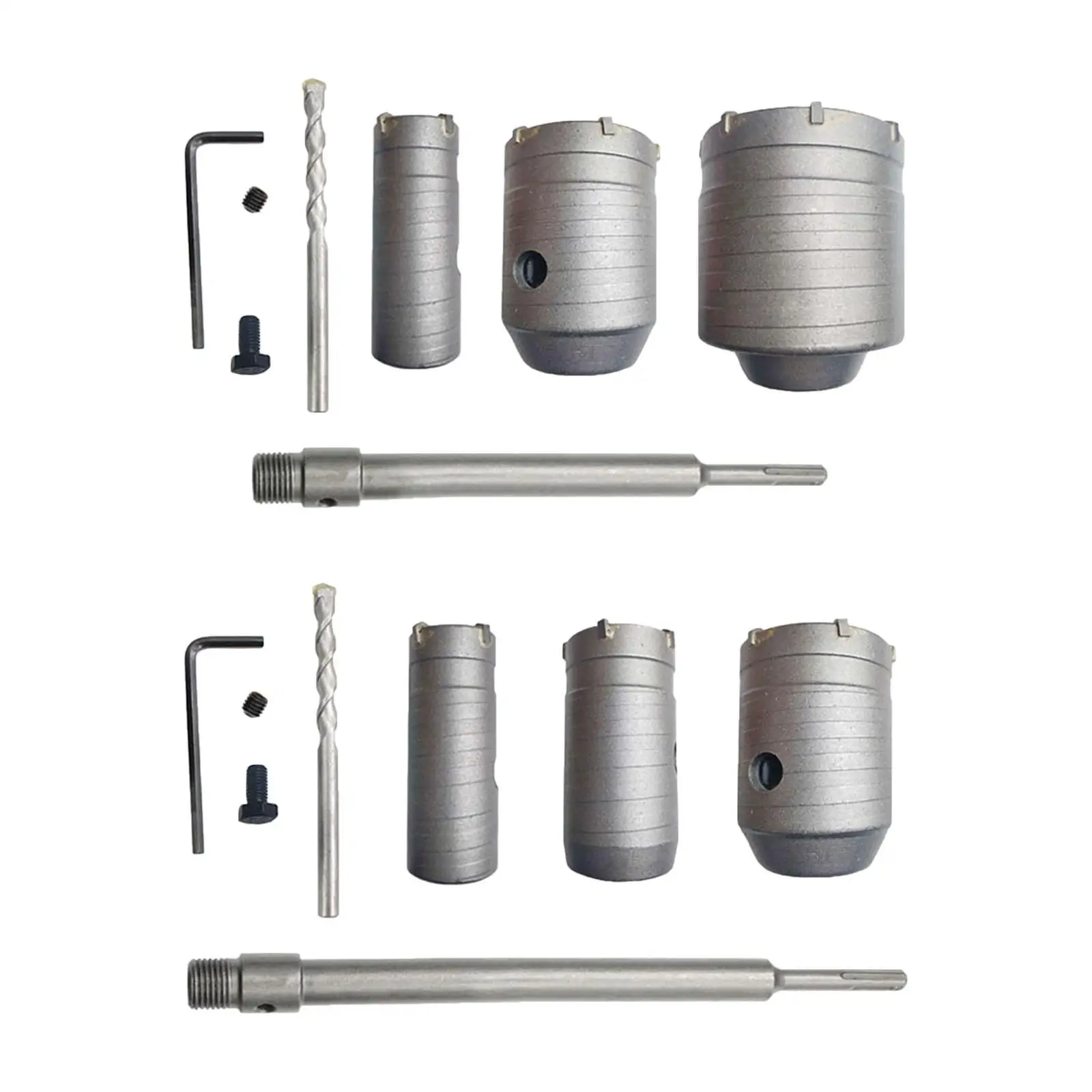 Concrete Holesaw Kit,Hole Drill Bit Maintenance, Drill Hole Cutter Set Round