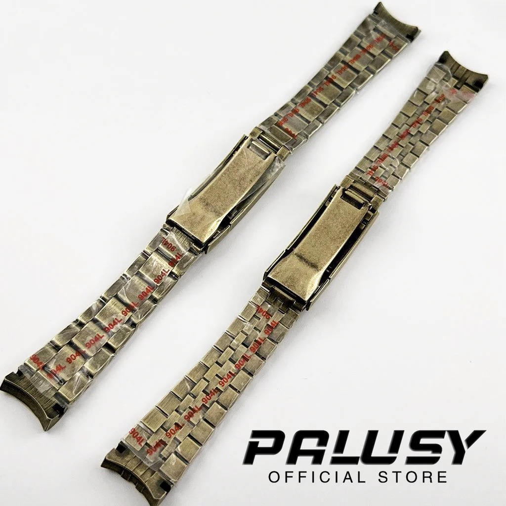 High Quality 20mm 904L Bracelet Bronze Watch Band Folding Buckle Oysters/Jubilee Glide Lock Clasp Solid Stainless Steel Strap