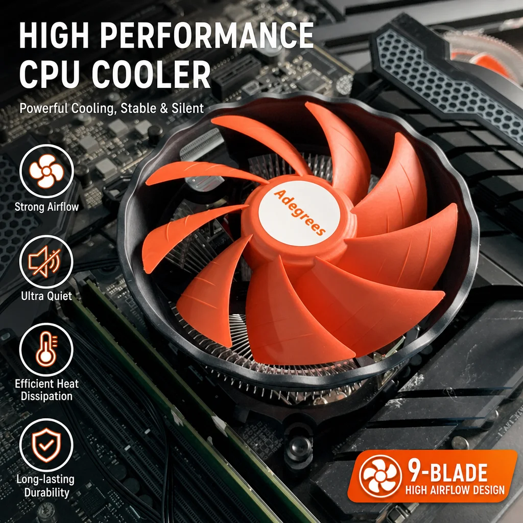 X99 CPU Air Cooler Desktop Computer 3PIN Quiet PC Cooling Fan for Intel LGA 1150 1151 1155 1156 1200 1700 2011 X79 AMD AM3 AM4