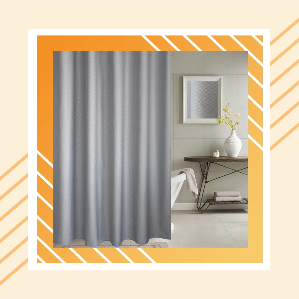 Shower Moisture Proof Curtain Home Reusable Waterproof Bathroom Drape