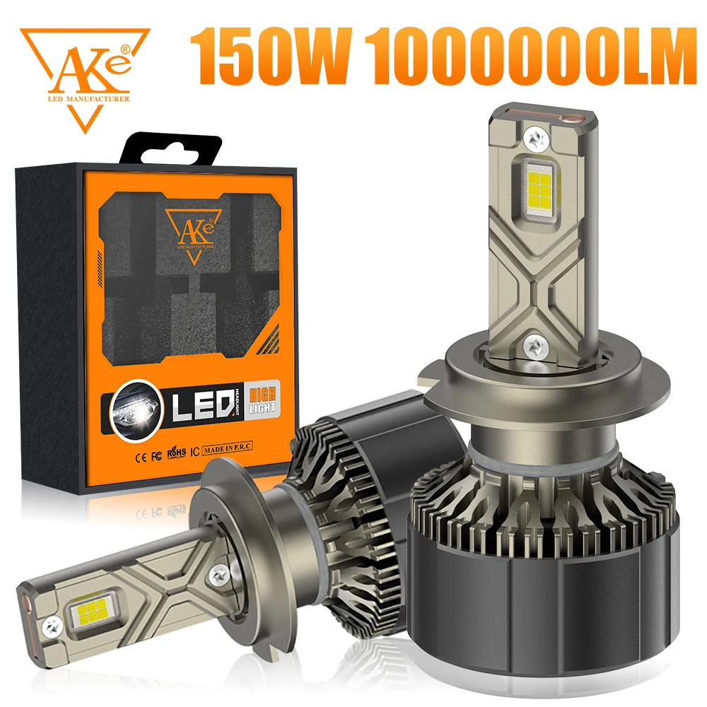 

150W Stable Power H7 H11 H4 CANBUS LED Headlight Super Bright H1 H3 9005 HB3 9006 HB4 880 Car LED Light Bulb 6000K Plug and Play