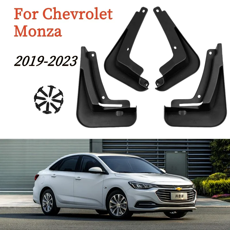 4 Pcs/Set car mudguards for Chevrolet Monza 2019 2020 2021 2022 2023  Fender Mudflaps Splash Guards Mud Flaps Car Accessories