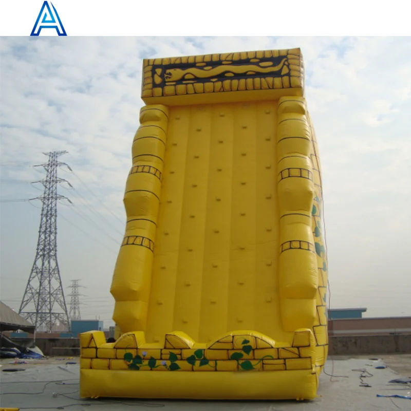 

Factory high quality amusement park games inflatable climber rock climbing wall hill mountain customizable