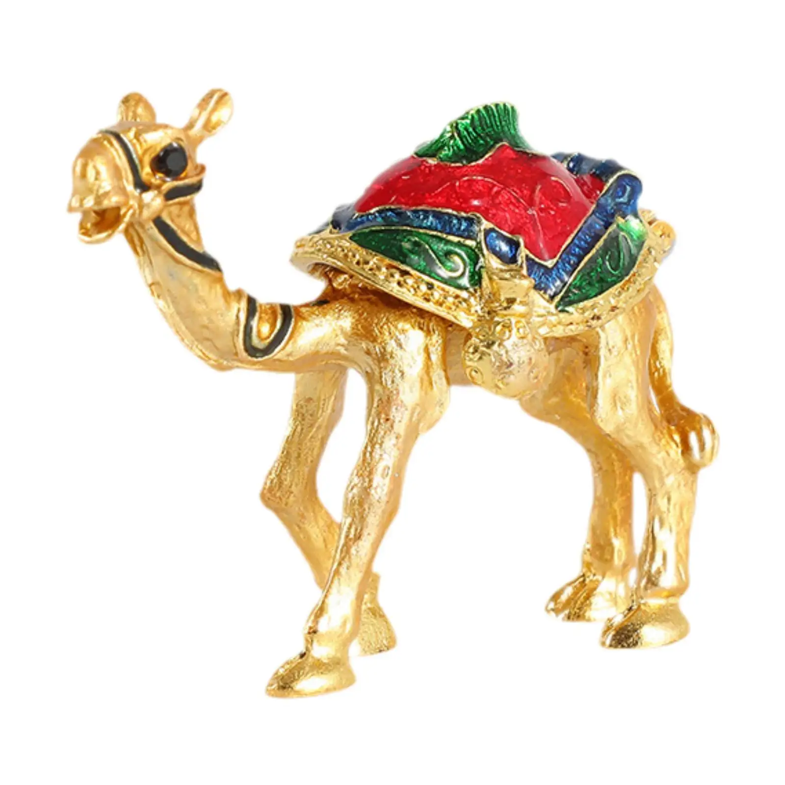 

Cute Camel Figurine Jewelry Organizer Elegant Collectible for Women and Girls Organizing Rings and Earrings Enamel Jewelry Box