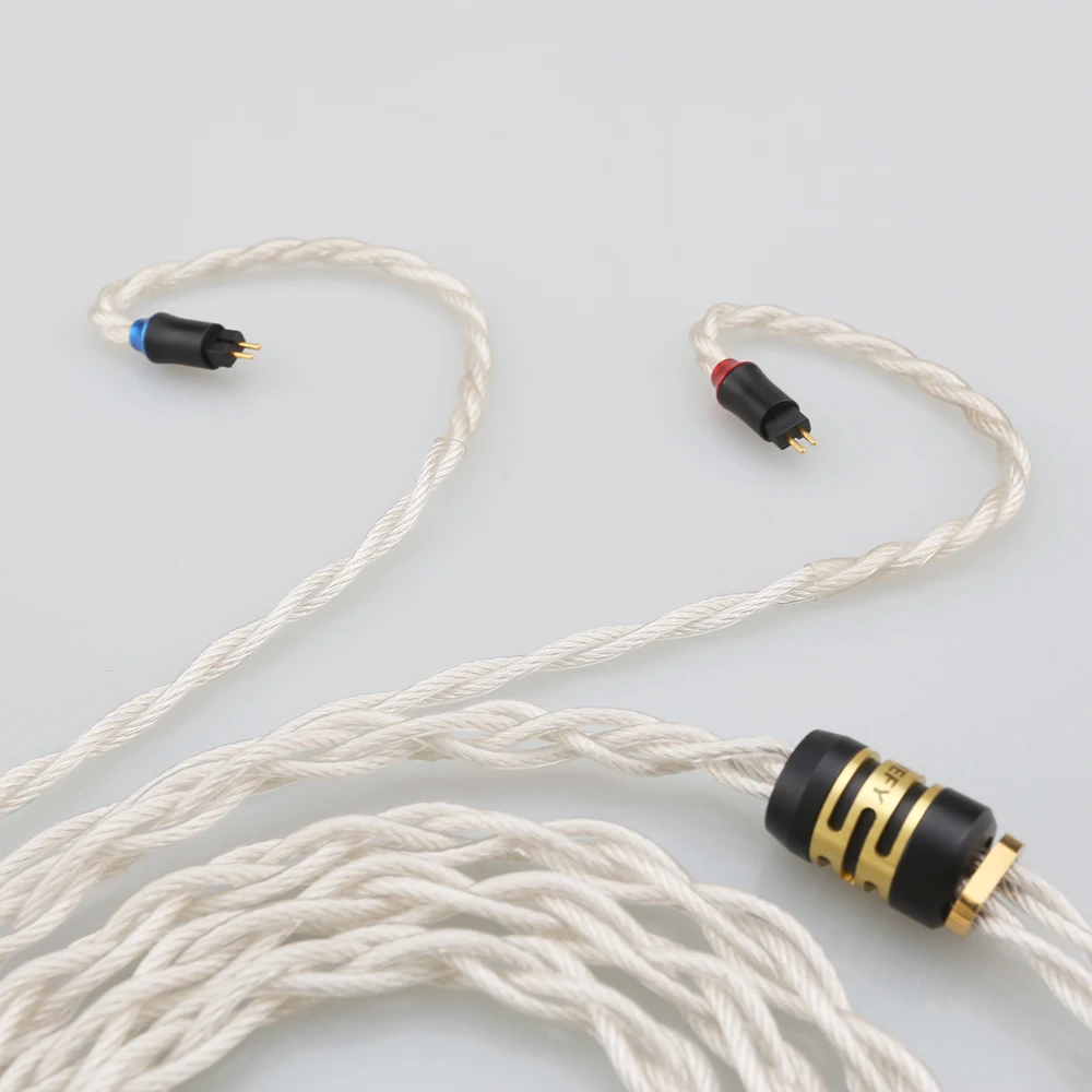 Кабель для обновления наушников 1,2 м, золото, серебро, плаладия, медь, усовершенствованный элемент, гибридный кабель MMCX/QDC/0,78 2-контактный для EDX Pro ZSN CRA ZE