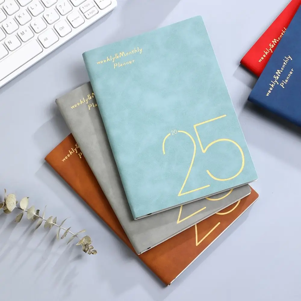 

365 Days A5 2025 Planner Notebooks Efficiency Daily Planner Reminder 2025 English Agenda Book To Do List Time Organizer