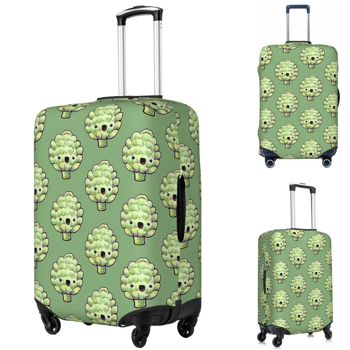 

Cute Artichoke Suitcase Cover Protection Elastic Trip Luggage Protector Covers for 18-32 Inch
