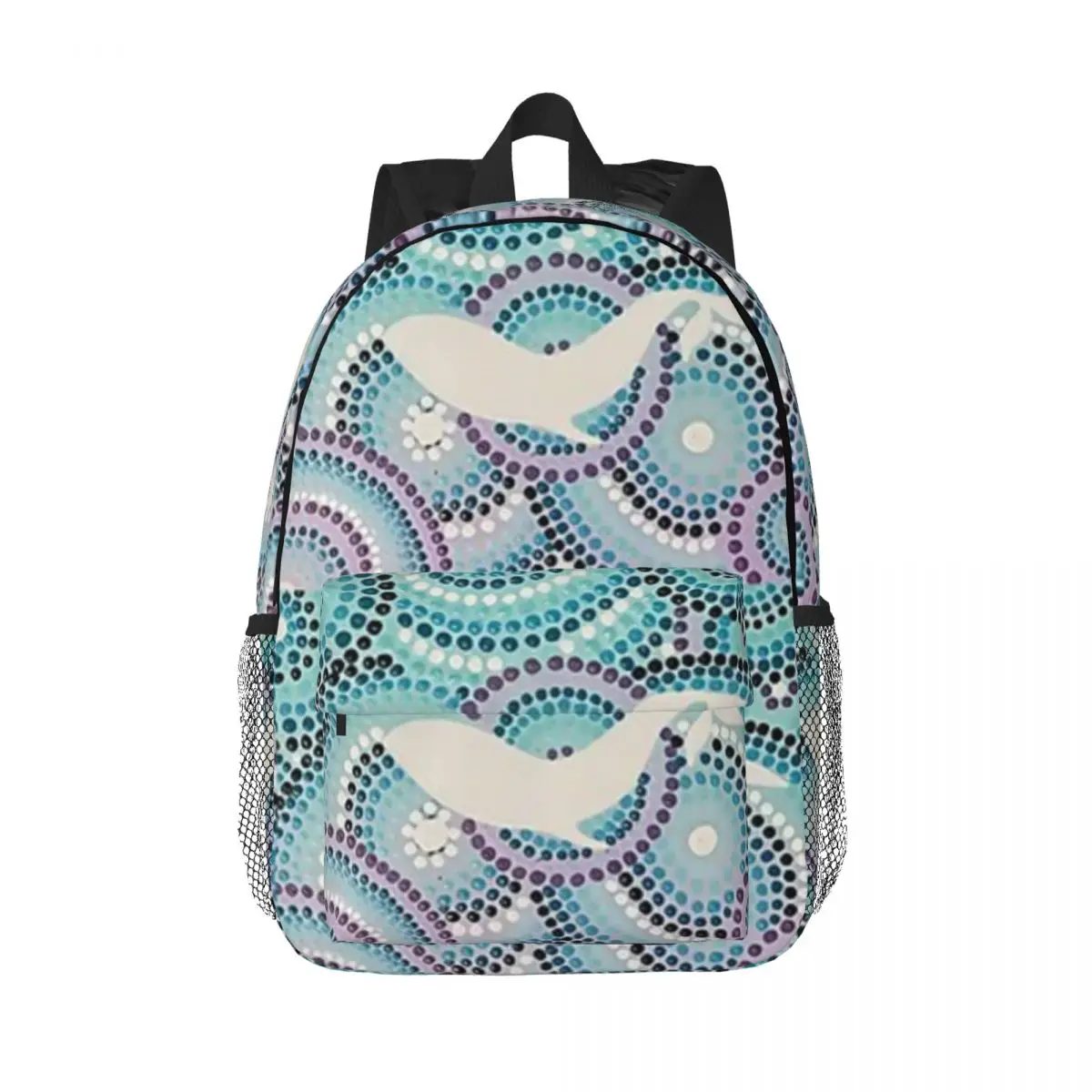 Yalingbila (Whale) Printed Lightweight Casual Schoolbag For School, Outdoor, Shopping, Office 15inch