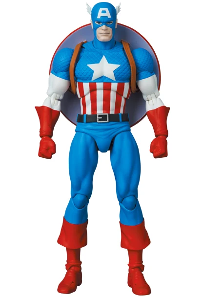 Original Medicom Toy Mafex No.217 Captain America Comic Ver Mafex217 In Stock Anime Action Collection Figures Model Toys