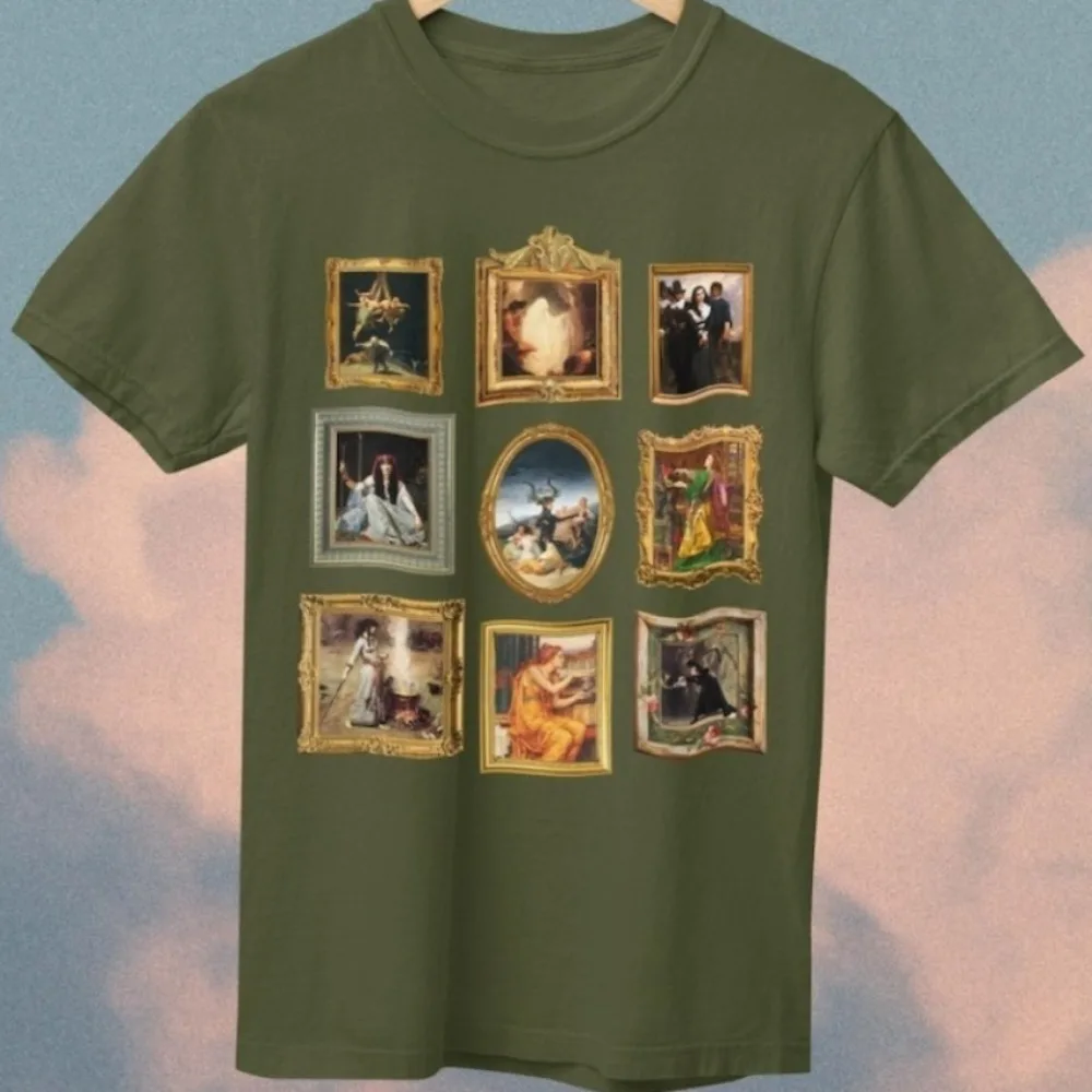 Witchy History Tee Shirt for Art Historian Social Studies Teacher Humanities Major Who Loves Spooky History Unisex Women Tops