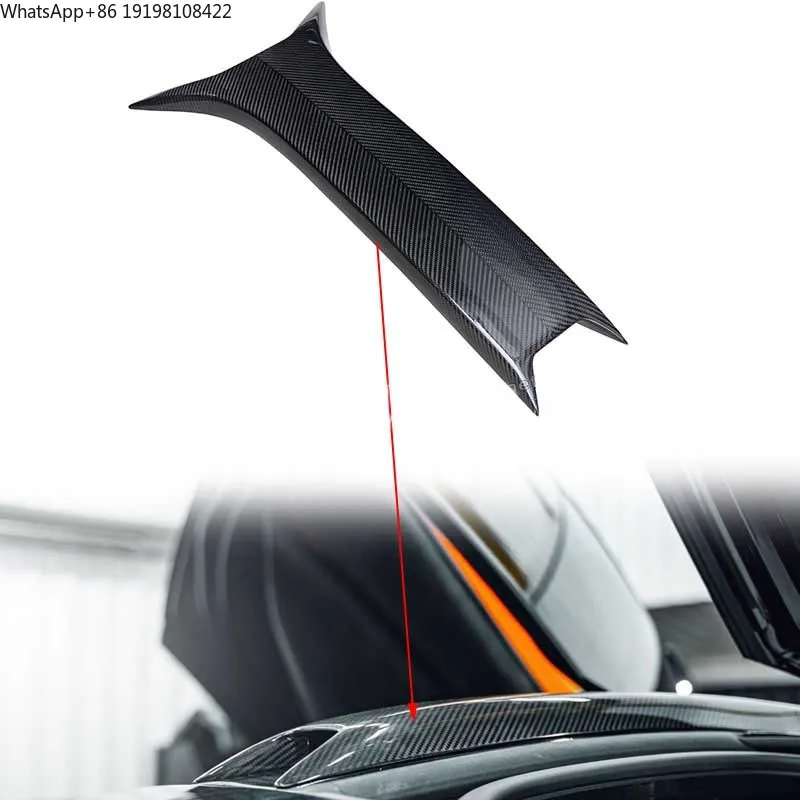 

Auto Tuning Parts Glossy Black Carbon Fiber Roof Vent for Mclaren 720S