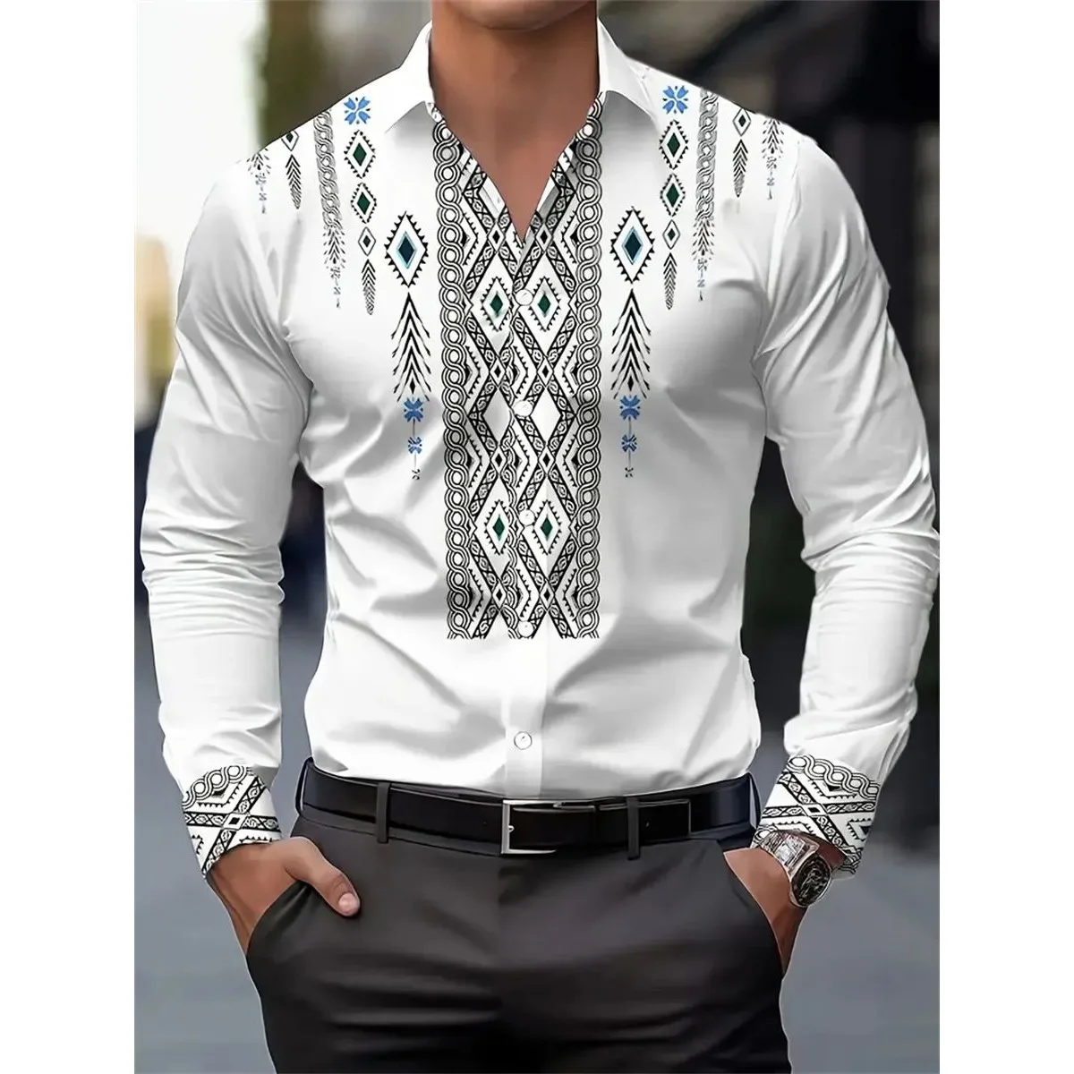 Faionable Mens Long Sve irt Ethnic Venta caliente 00% otro material primavera 2026 ropa señoras suéter con capucha