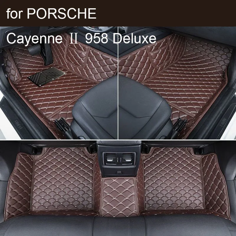 

Автомобильные коврики для PORSCHE Cayenne Ⅱ 958 Deluxe 2011-2017, аксессуары, автомобильные коврики на заказ