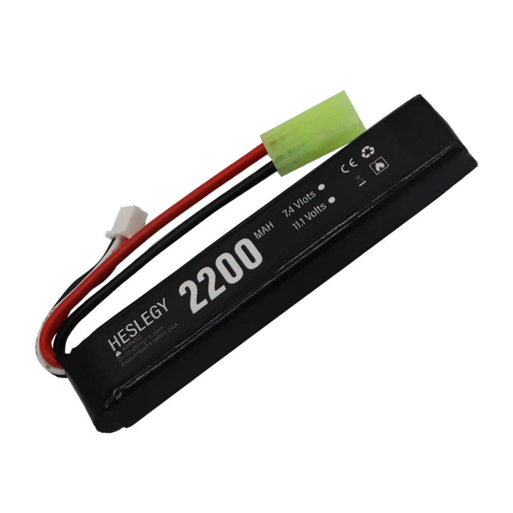 7.4v 2200mAh bateria Lipo do części pistoletu wody 2S 7.4V bateria do pistoletu pneumatycznego Mini Airsoft BB zabawki elektryczne pistoletów Tamiya