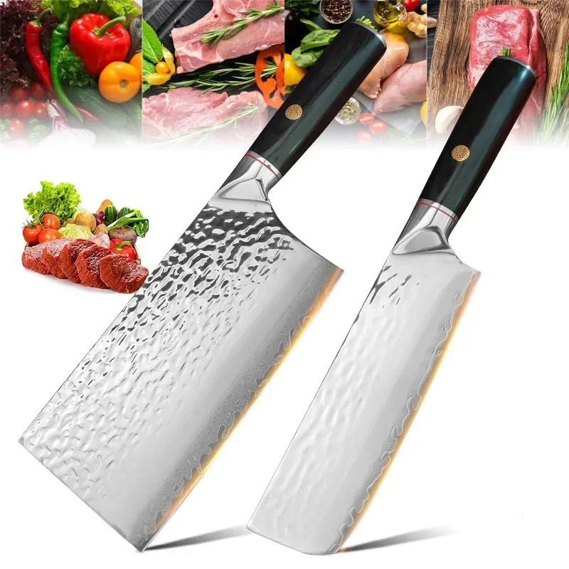 Damaskus Messer Japanische Küchenmesser Knochen Chopper Messer Fisch Filet Fleisch Cleaver Chef Schneiden Sushi Messer Kochen Werkzeuge