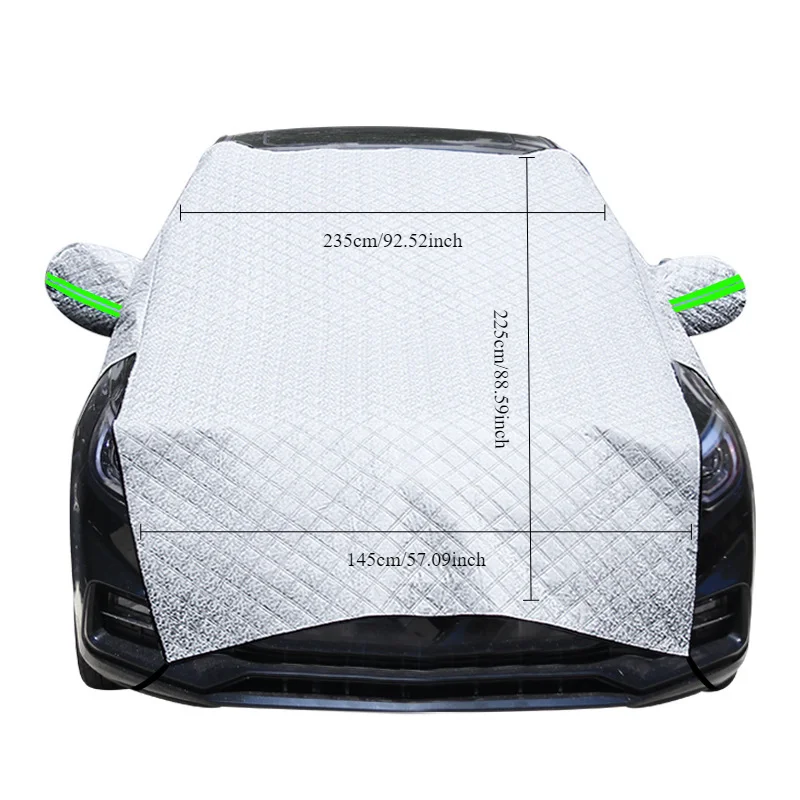Car clothing car cover four seasons universal rain and frost insulation snow shield front windshield half car clothing sunblock