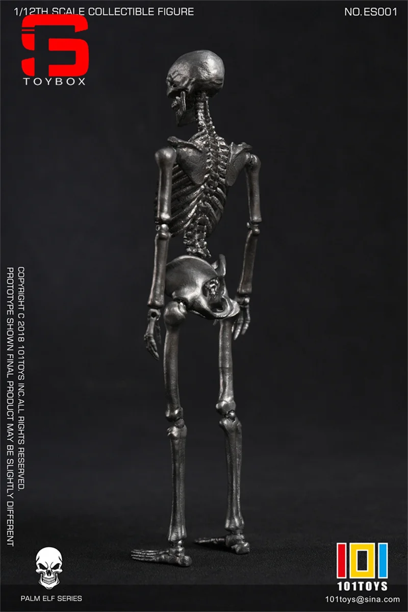재고 있음 101TOYS ES001 ES002 1/12 스켈레톤 프레임 바디 16.5cm 팜 엘프 시리즈 슈퍼 유연한 남성 입상 모델 바디