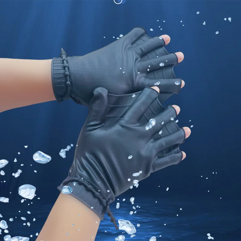 シリカゲルハンドウェブパドルパーム水泳シュノーケリング子供大人男性と女性ドリフトトレーニングシリカゲルアンチカット手袋