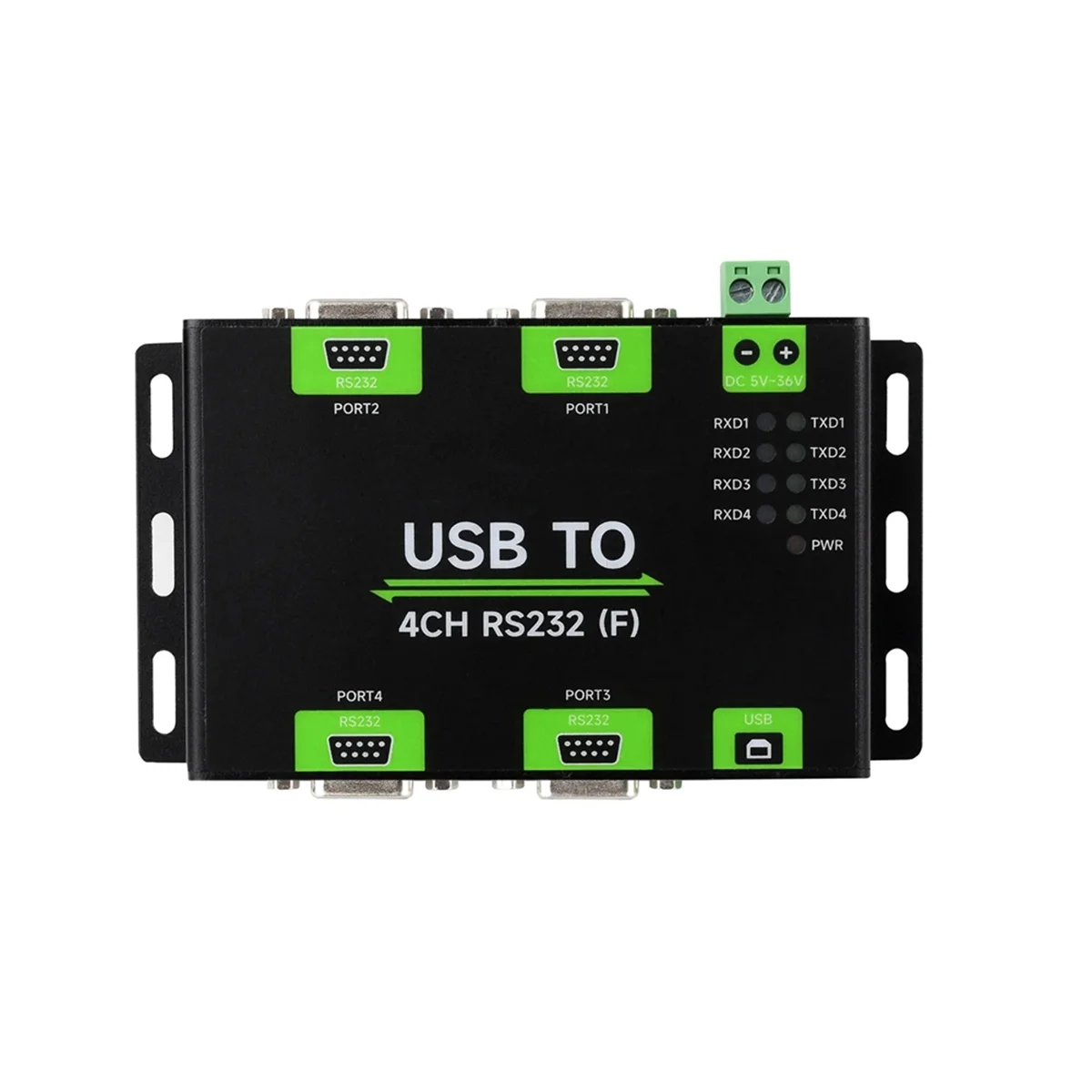 USB To 4CH RS232 Converter USB To Serial Adapter FT4232HL,Female Port_Y80A