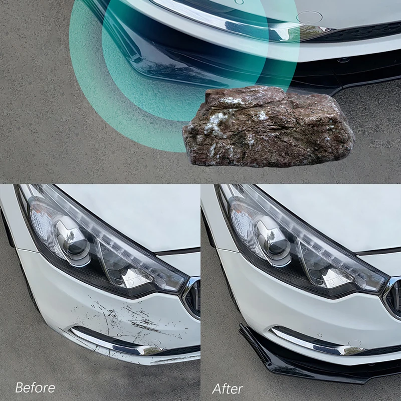 Universal Front Bumper Lip Spoiler Chin Body Kit Protection PP Auto Car Exterior Aerodynamic Parts