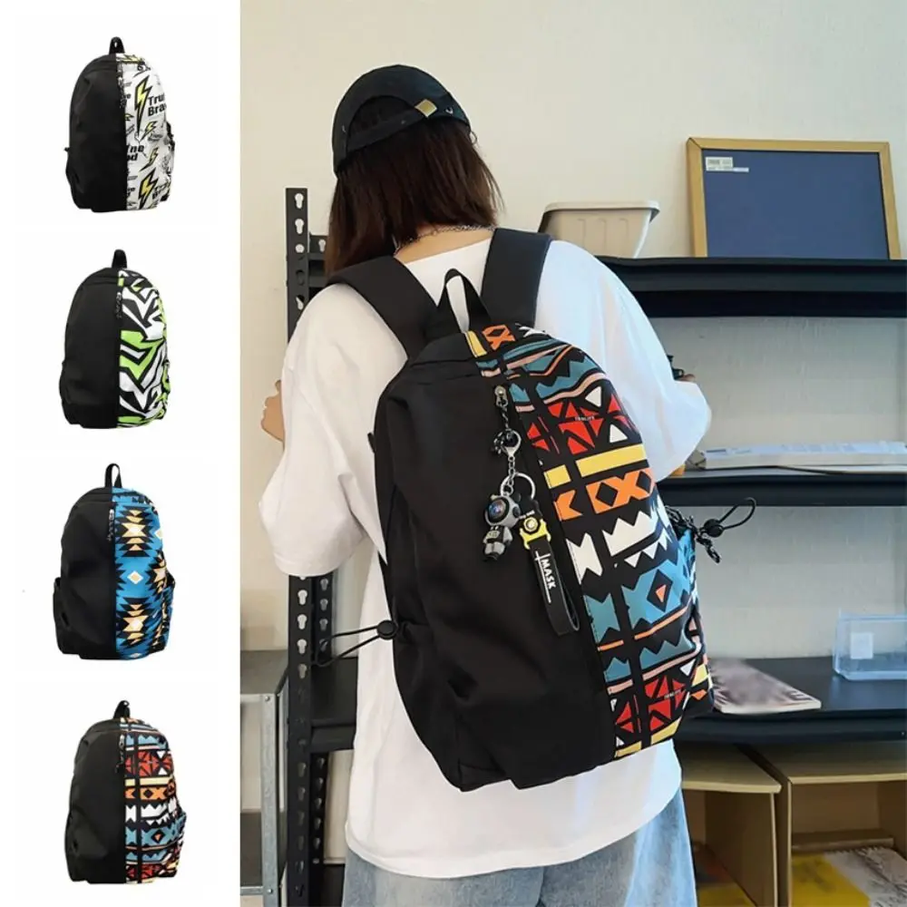 

Oxford Fabric Outdoor Travel Bag Wear-resistant Multiple Pockets College Students Backpack Waterproof Lightweight